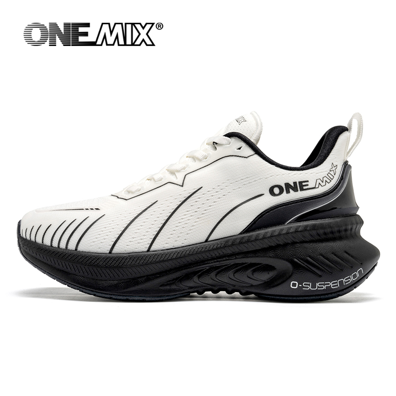 Reflective Night Running Shoes - ONEMIX 남성용 쿠션 러닝화, 헤비 러너,