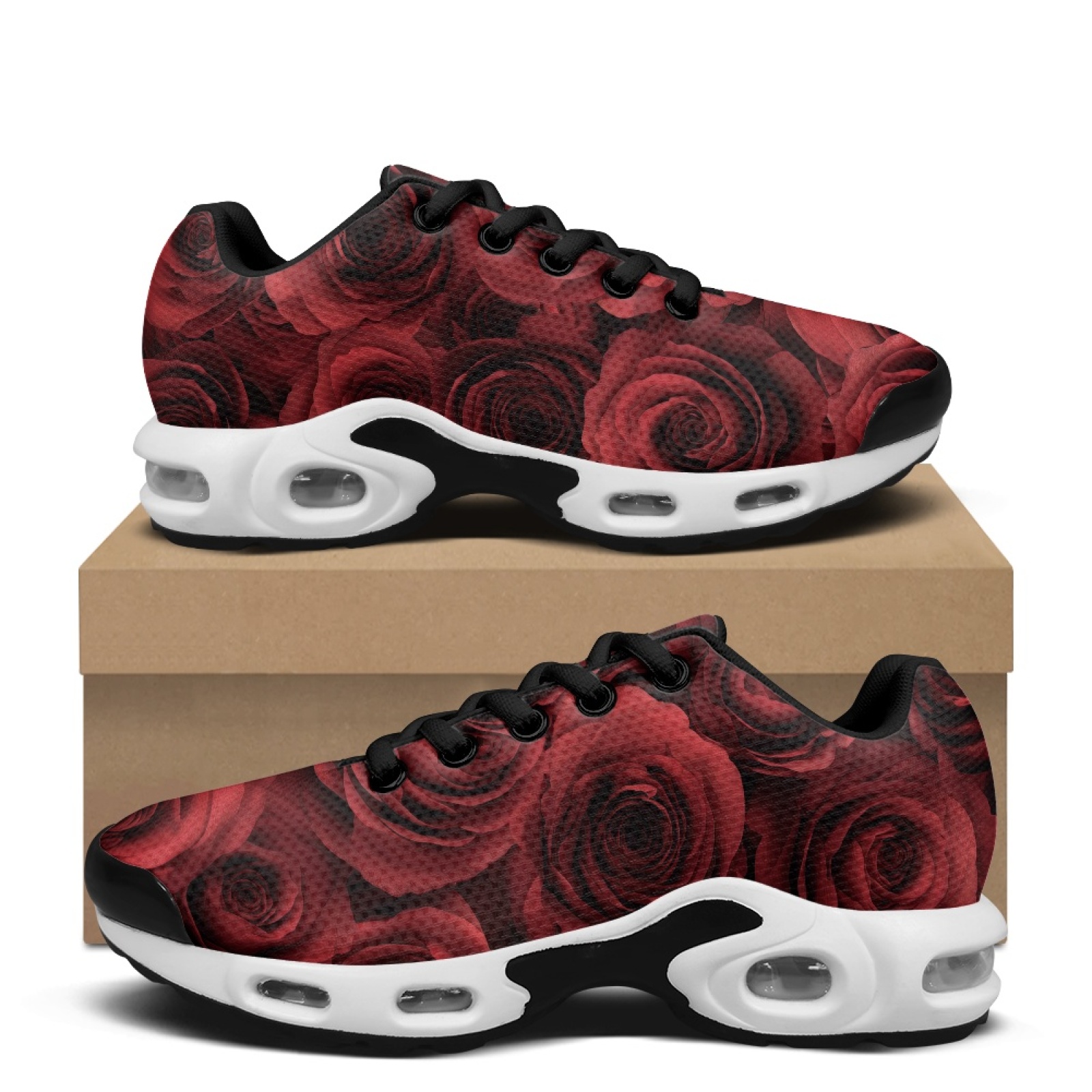 Air Cushion Jogger Shoes Men - PENSTROLL 풀 레드 로즈 에어 쿠션