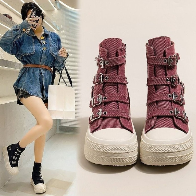 여성용 2025년 봄/여름 신상 캐주얼 다용도 하이탑  - Women'S Shoes 리뷰 및 가격