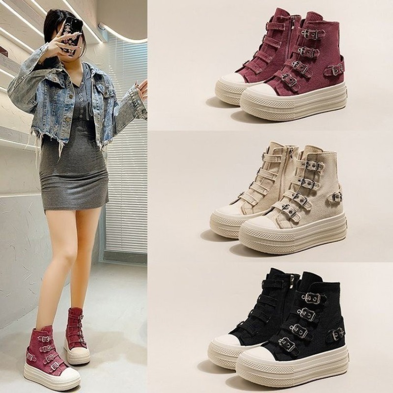 여성용 2025년 봄/여름 신상 캐주얼 다용도 하이탑  - Women'S Shoes 리뷰 및 가격