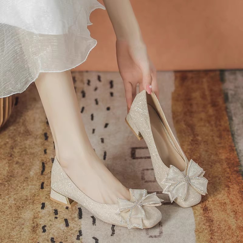 2025 여성 가을 신상 이브닝 소프트 솔 로우탑 웨딩 - Women'S Shoes 리뷰 및 가격