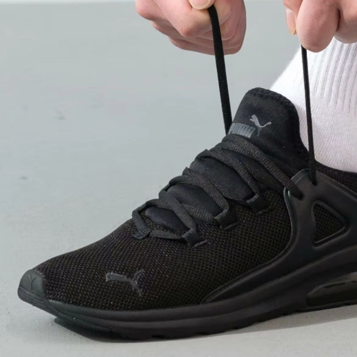 푸마 남성 캐주얼 신발 385669-02 블랙 니트 메 - Knit Fabric Lace Up Sneakers 리뷰 및 가격