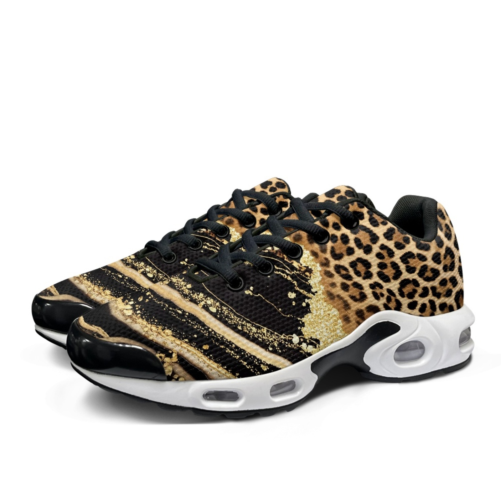 PENSTROLL 레오파드 프린트 운동 캐주얼 스포츠  - Air Cushion Jogger Shoes Men 리뷰 및 가격