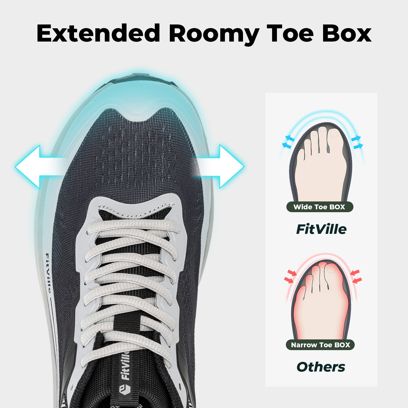 FitVille 와이드 스포츠 신발 남성용 내마모성 하 - Anti Slip Trail Running Sneakers 리뷰 및 가격