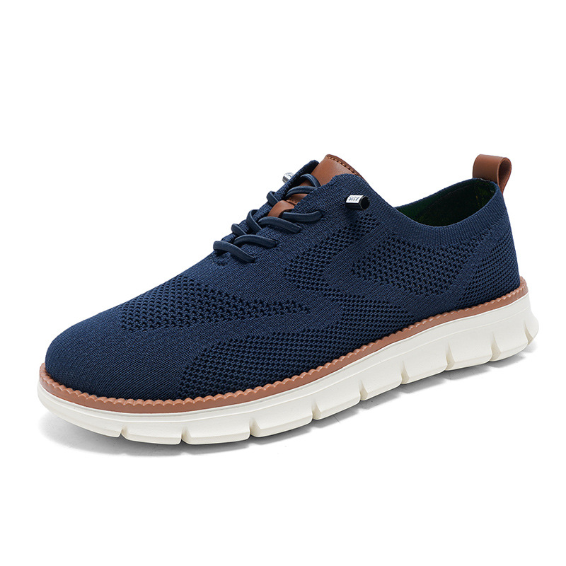2026 신상 남성 통기성 니트 메쉬 로퍼 경량 레이스 - Knit Fabric Lace Up Sneakers 리뷰 및 가격