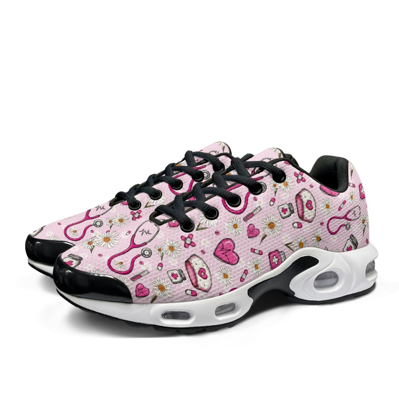PENSTROLL 핑크 데이지 하트 소프트 테니스 스포 - Air Cushion Jogger Shoes Men 리뷰 및 가격