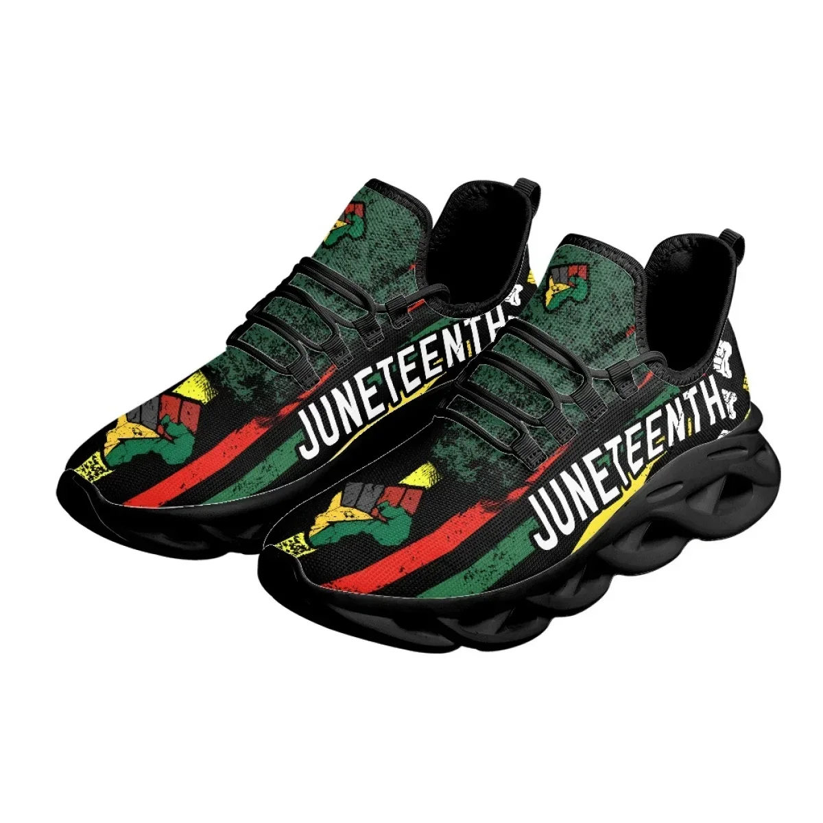 Juneteenth 평화와 사랑 프린트 메쉬 스니커즈  - Breathable Mesh Athletic Shoes 리뷰 및 가격