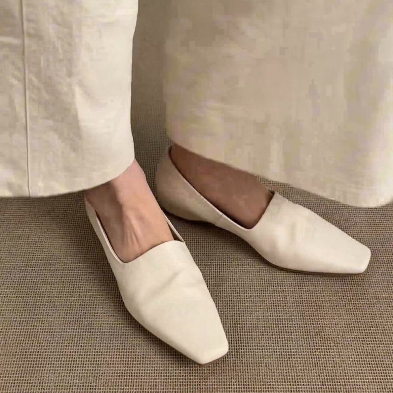 레트로 플랫 로퍼 여성용 슬립온 브리티시 스타일 스퀘어 - Women'S Shoes 리뷰 및 가격