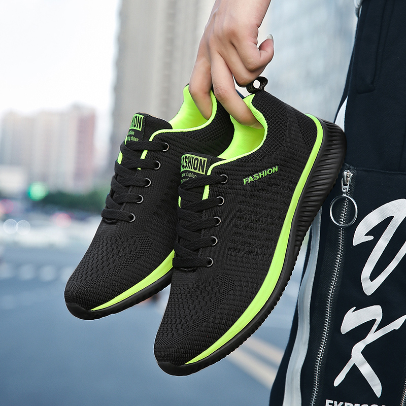 YRZL 남성용 스포츠 신발, 블랙 스니커즈, 캐주얼  - Knit Fabric Lace Up Sneakers 리뷰 및 가격